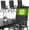 CASARIA® Gartenmöbel Set 4 Stühle mit WPC Tisch 80x80cm Produktbild-Vorschau 11
