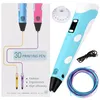 Blauer 3D-Stift, 3D-Druckstift für Kinder + Filamente, Produktbild-Vorschau 2
