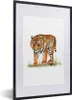 MuchoWow® MuchoWow® Gerahmtes Poster Tiger - Kopf - Gras Produktbild-Vorschau 1
