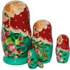 Matroschka Babuschka Matrjoschka Holzfiguren handbemalt Set Produktbild-Vorschau 2
