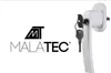 A white window handle with a key, next to a logo and brand name. Anteprima dell’immagine prodotto