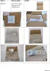 A collage of images showing a throw blanket, its packaging, and details. Produktbild-Vorschau