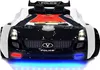 Autobett Kinderbett "Roadster Police" LED Sound Sportsitze Produktbild-Vorschau 2