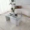 Teti - Couchtisch, 105x65x40h cm Weiß, Zeitschriftenhalter Produktbild-Vorschau 5