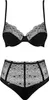 Obsessive - OB Sharlotte 2pcs set black S/M Produktbild-Vorschau 3