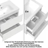 Waschtisch mit Unterschrank 50cm Alast Badmöbel Set Weiß Produktbild-Vorschau 5