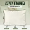 set di 2 copricuscini 100% cotone 40x60 cm bianco naturale Anteprima dell’immagine prodotto 3