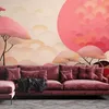 Vlies fototapete Asiatische rosa Landschaft 100x70 cm Feeby Produktbild-Vorschau 2