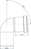 Poloplast POLO-KAL NG, Bogen, DN 50, 87°, 1 Stk. Produktbild-Vorschau 2