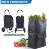 Strex Boodschappentrolley met Wielen - Opvouwbaar - Productafbeelding-voorbeeld 4