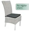 Beautissu Set di 4 cuscini per sedia Pia, 40x45 cm, grigio Anteprima dell’immagine prodotto 5