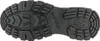 The sole of a black shoe is shown from underneath. Produktbild-Vorschau