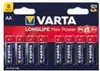 A retail package of VARTA AA batteries. Podgląd zdjęcia produktu