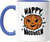 Happy Halloween Tasse Blau Kürbis Kürbiskopf Impfung Produktbild-Vorschau 1