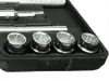 A close-up view of a socket wrench set in a black case. Anteprima dell’immagine prodotto