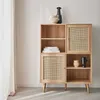 sweeek - Anrichte mit Rattan-Geflecht und Holzdekor, 4 Produktbild-Vorschau 2