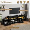 Merax TV-Schrank mit LED, Hochglanz Lowboard mit 3 Schränke Produktbild-Vorschau 9