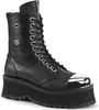 GRAVEDIGGER-10 Uni Booties von DemoniaCult, Schwarz EU 42, Produktbild-Vorschau 1