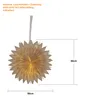 A beige paper star lantern is shown hanging against a white background, with dimensions indicated. Podgląd zdjęcia produktu