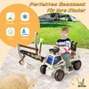 COSTWAY Escavatore da sedile per bambini da 6V con pala Anteprima dell’immagine prodotto 2
