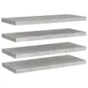 vidaXL Étagères flottantes 4 pcs. Gris béton 80x23,5x3,8 cm Voir les images du produit 9