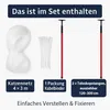 Kattennet voor balkon - 4 x 3 m - met telescopische Productafbeelding-voorbeeld 4
