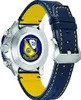 The back of a watch with a blue and yellow strap and a Blue Angels logo on the case back. Anteprima dell’immagine prodotto