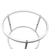 A white metal table base with a circular top and legs. Produktbild-Vorschau