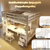 Premium Hochbett 140x200 & 90x200 cm Kiefernholz - Produktbild-Vorschau 6