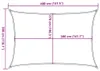 vidaXL Voile d'ombrage 160 g/m² rouge 3x4 m HDPE Voir les images du produit 7