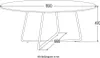 HOME DELUXE - Couchtisch Oval NOVARIS 110 x 66 x 47 cm - Produktbild-Vorschau 6