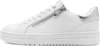 A white sneaker with a silver heel accent and a zipper on the side, shown from a side view on a white background. Náhľad obrázku produktu