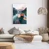 Poster - Poster ohne Rahmen - See Berg Tal - 70x100 cm - Produktbild-Vorschau 6