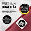 Marketing image for a Lumaland beanbag, highlighting premium quality, warranty, and adjustable firmness. Voir les images du produit