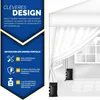 tillvex® 4X Parete laterale bianca per gazebo 3x3m e 3x6m | Anteprima dell’immagine prodotto 3