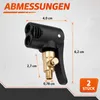 2er-Set Presta auf Auto Ventil Adapter, Messing, 7,8mm, Produktbild-Vorschau 7