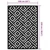 vidaXL Tapis d'extérieur ARAKIL blanc et noir 160x230 cm PP Voir les images du produit 13