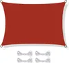 Sonnensegel für Gartenterrasse, UV-Sonne, rot, 4x3 m Produktbild-Vorschau 1