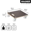 Přepravní deska WAGNER MM1339, 380x380 mm, nosnost 300 kg Náhled obrázku produktu 3