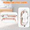 Faltbare Babybadewanne mit digitalem Thermometer und Kissen Produktbild-Vorschau 6