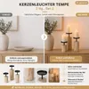 Boltze | Kerzenständer Tempe | 3-teiliges Set | Holz-Metall Produktbild-Vorschau 10