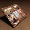 Vintage Holz Bilderrahmen Collage rechteckig braun für Produktbild-Vorschau 5
