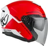 Casco jet Berik OF669, color blanco/rojo/, talla XL Vista previa de la imagen del producto 5