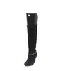 A single black boot with a shoe tree inserted, shown against a white background. Podgląd zdjęcia produktu