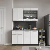 Singleküche Vicco Fame-Line Weiß Hochglanz/Anthrazit 140 cm Produktbild-Vorschau 7