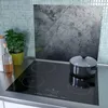 Spritzschutz Herdabdeckplatte Schneidebrett aus Glas Grunge Produktbild-Vorschau 3
