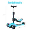 BremToy Kinderroller mit abnehmbarem Sitz,  stufenloser Produktbild-Vorschau 7