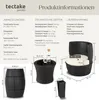 Product information and dimensions for a rattan seating set. Náhled obrázku produktu