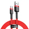 A red and black USB-C charging cable is shown against a white background. Produktbild-Vorschau