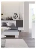 Ensemble lit COMO 160x200 avec sommier et chevets – Blanc – Voir les images du produit 3